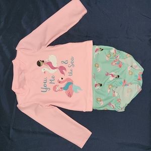 Baby girl two piece bathing suit